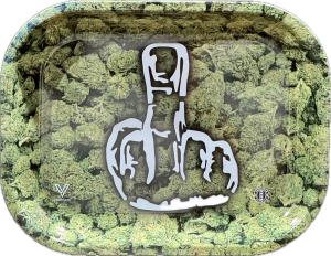 מגש וי סינדיקייט פרחים ואצבע משולשת