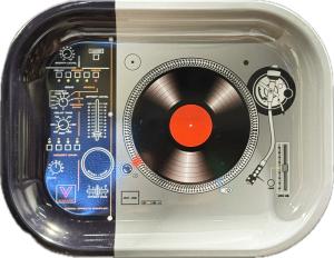 מגש וי סינדיקייט קטן פטיפון