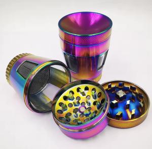 גריינדר מתכתי משולב זכוכית