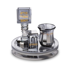 סט הבדלה קריסטל מהודר- מושחר