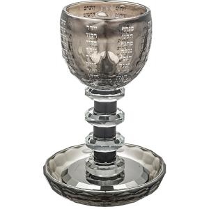 גביע קידוש קריסטל מהודר גוון שחור