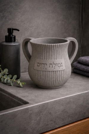 נטלה אפור בטון- "נטילת ידיים"