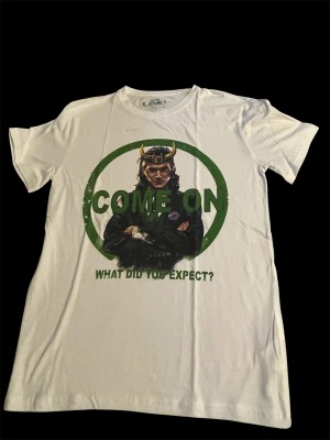 חולצה של לוקי מארוול ( לבנה )