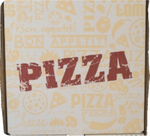 קרטון  "פיצה " 22- 50 יחידות