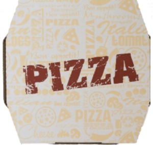 קרטון " פיצה " 28- 50 יחידות