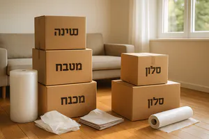 חבילות מעבר דירה 2 חדרים: איך להתכונן נכון שלב אחר שלב