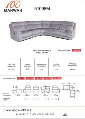 סלון פינתי דגם 51098