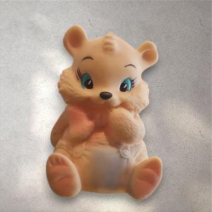 בובת דובון וינטג' גומי