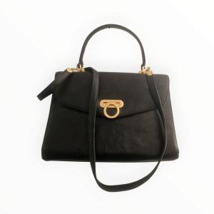 תיק וינטג' שחור גדול