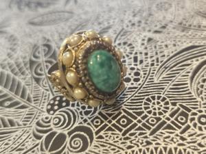 טבעת וינטג' טורקיז