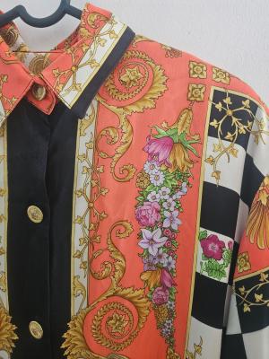 חולצת משי וינטג' תואמת Gianni Versace – משנות ה־90
