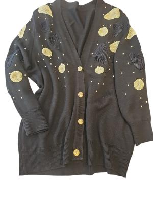 קרדיגן שחור וינטג'