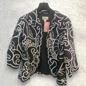 ג'קט קל הדפס שחור לבן