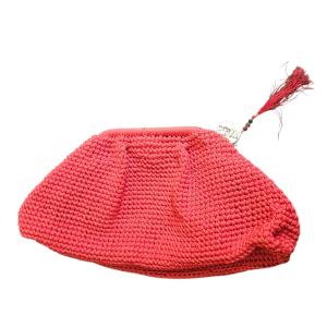 קלאץ' אדום  סרוג בעבודת יד