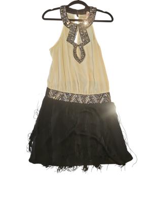 שמלת ערב בסגנון גטסבי עם חרוזים ופרנזים