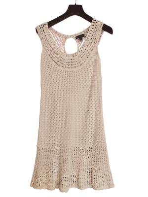 שמלת קרושה Crochet לבנה