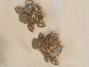 עגילי קליפס וינטג'