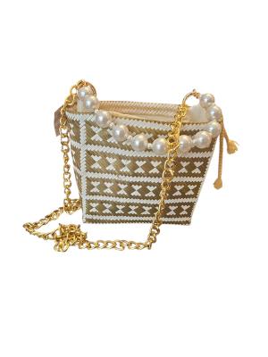 תיק סל קטן פנינים