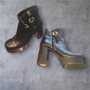 מגפוני עור שחורים See by Chloé