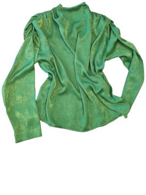 חולצה ירוקה מבריקה ZARA