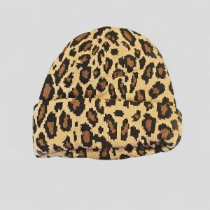 כובע סריג מנומר בסגנון לאופרד (Leopard)