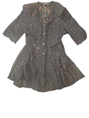 חליפת תחרה וינטג’ שחורה