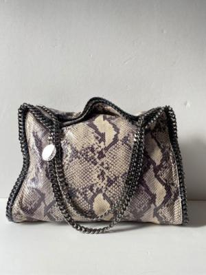 תיק עור נחש גדול