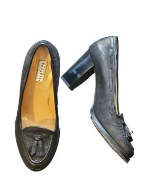 נעלי עקב מוקסין איטלקי FRATELLI ROSSETTI