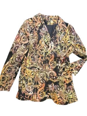 בלייזר וינטג’ פאייזלי עשיר בגווני זהב ונחושת