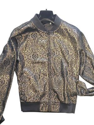 ג'קט בומבר זהוב־שחור