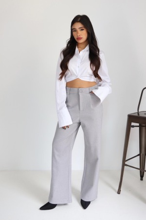 מכנס סלין אפור