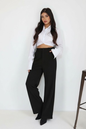 מכנס סלין שחור