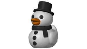 ברווז איש שלג (Snowman Duck )