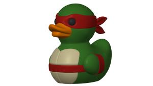 ברווז צבי נינג'ה (Ninja Turtle Duck)