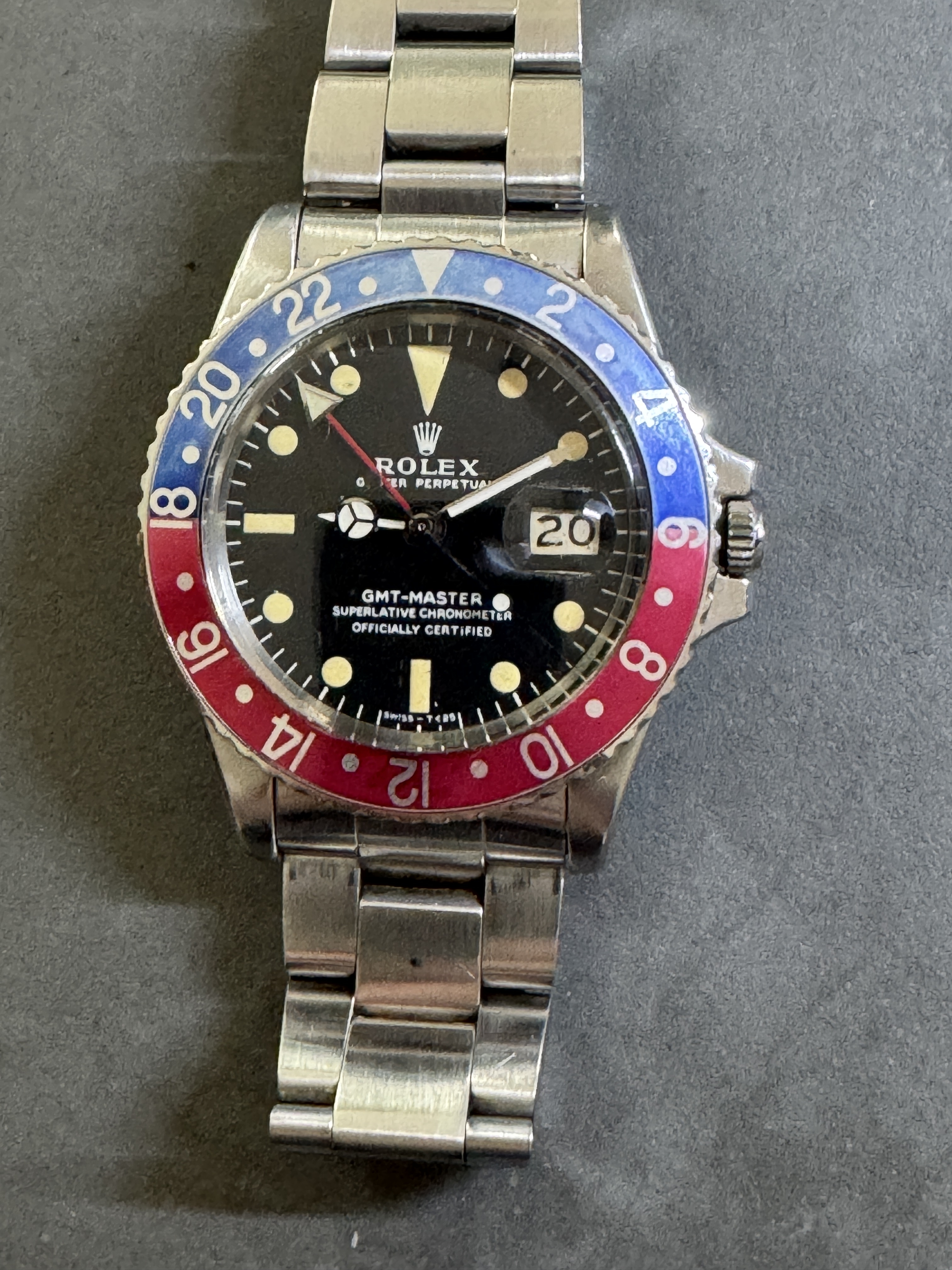 ROLEX - GMT 1675, long E, pepsi, 39.5mm, 1968