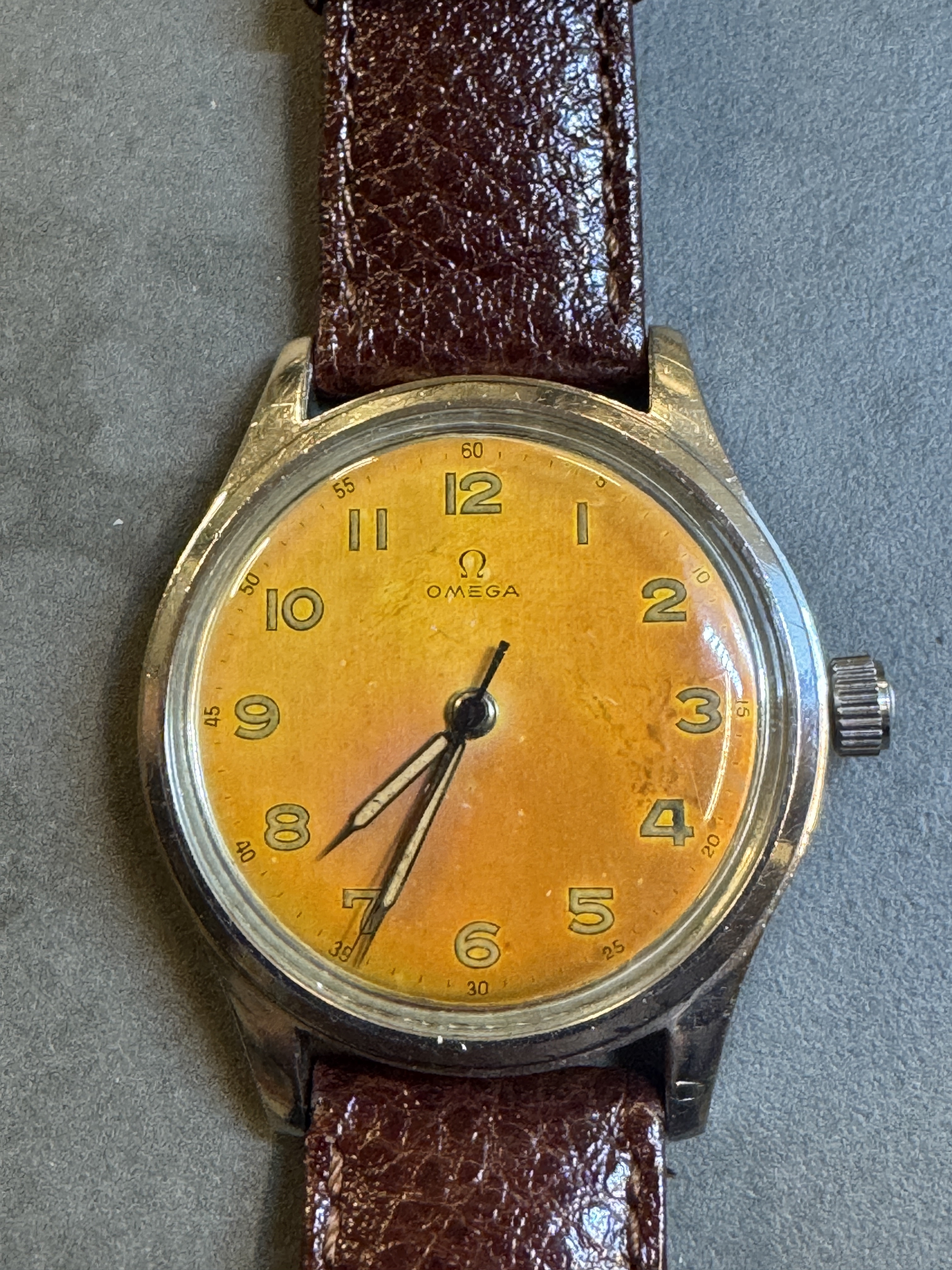 OMEGA - Manual rer bronze color dail,35mm,50th