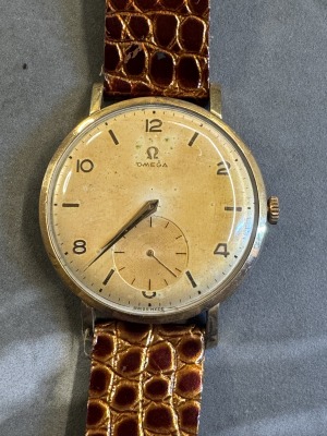 OMEGA - Manual, 50th, jumbo 38mm, 50th,gold plated