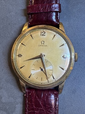 OMEGA - Manual, jumbo 37.5mm,50th,gold…