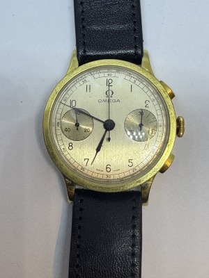 OMEGA - Chronograph 33.3,very rare gold 18k,40th,37mm
