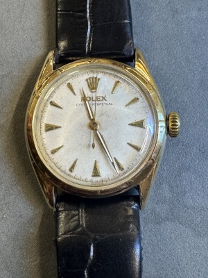 ROLEX - Oyster perpetual, gold 18k, 34mm, 50th