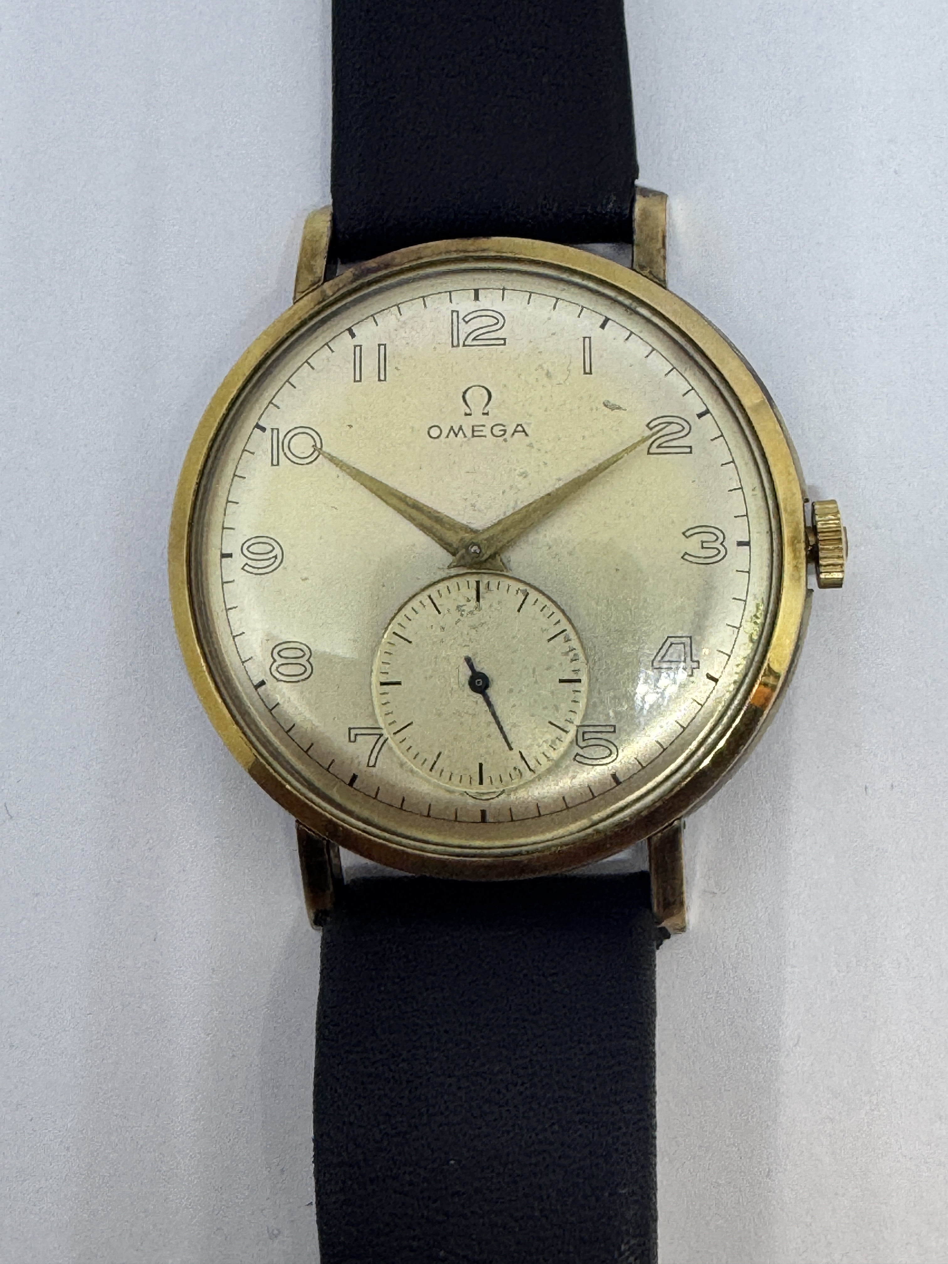 OMEGA - Manual,gold plate,50th,jumbo