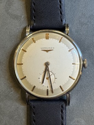 LONGINES - Manual, jumbo 37.5mm,rare case,50th