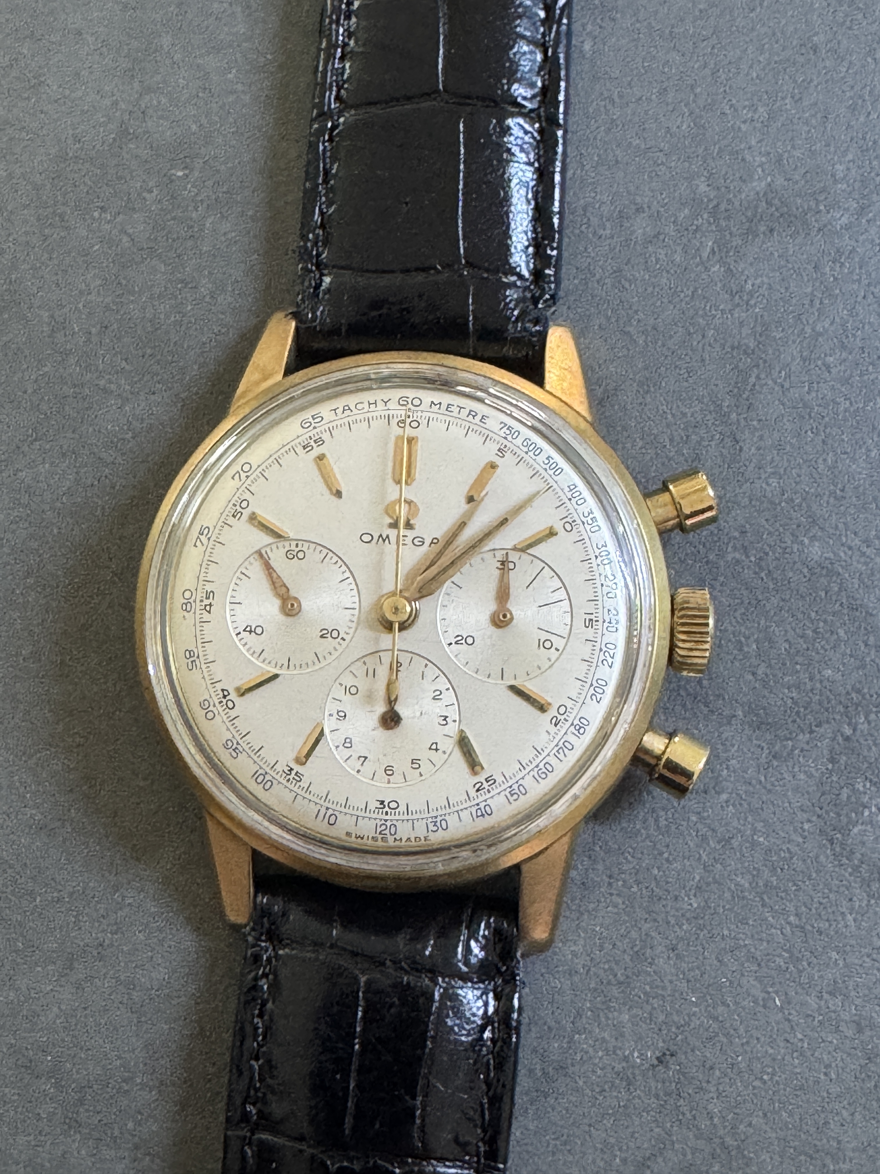 OMEGA - Seamaster, 105.005, cal 321, 60th, gold 18k, manual, 34.5mm