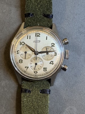 TISSOT - Chronograph. Manual,lemania(861)35mm,60th