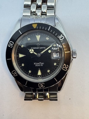 ETERNA MATIC - Kontiki 200,automatic,military,80th,40mm