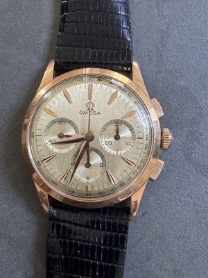 OMEGA - Seamaster, 105.005, cal 321, 60th, pink gold 18k, manual, 34.5mm