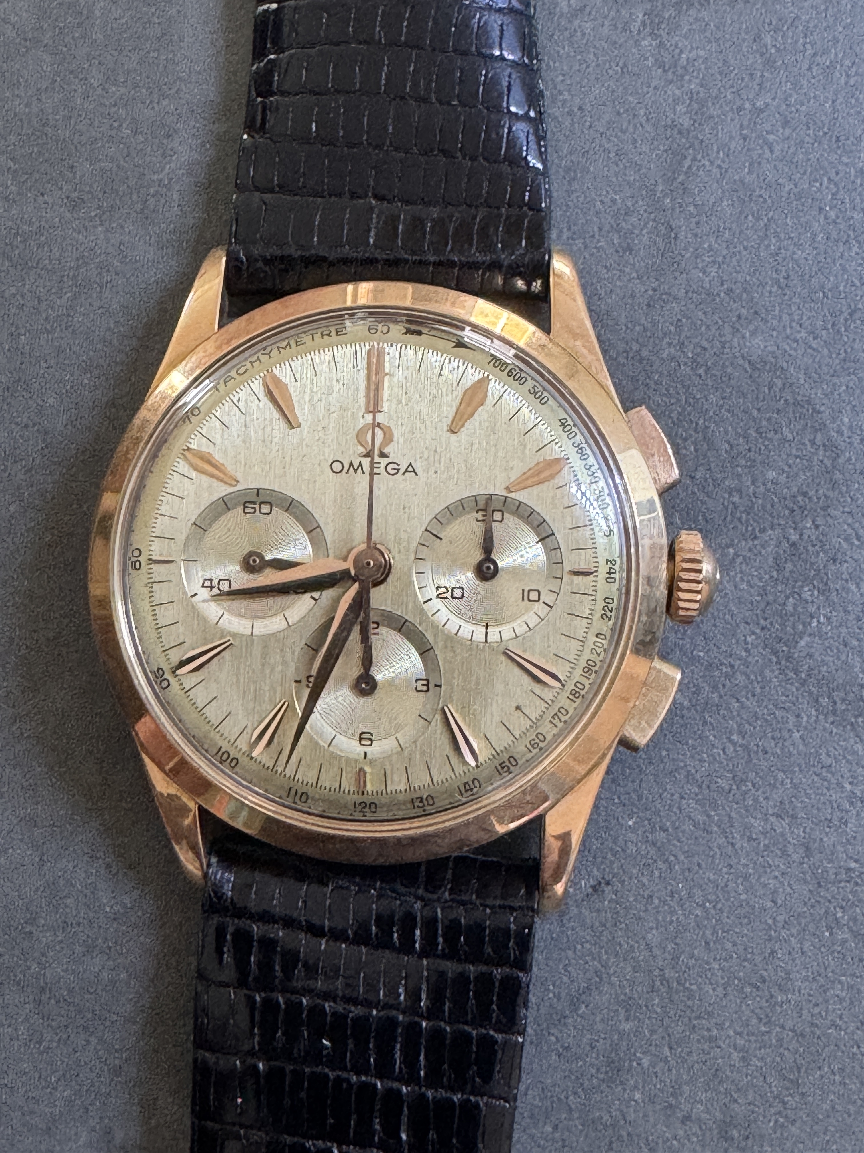 OMEGA - Seamaster, 105.005, cal 321, 60th, pink gold 18k, manual, 34.5mm