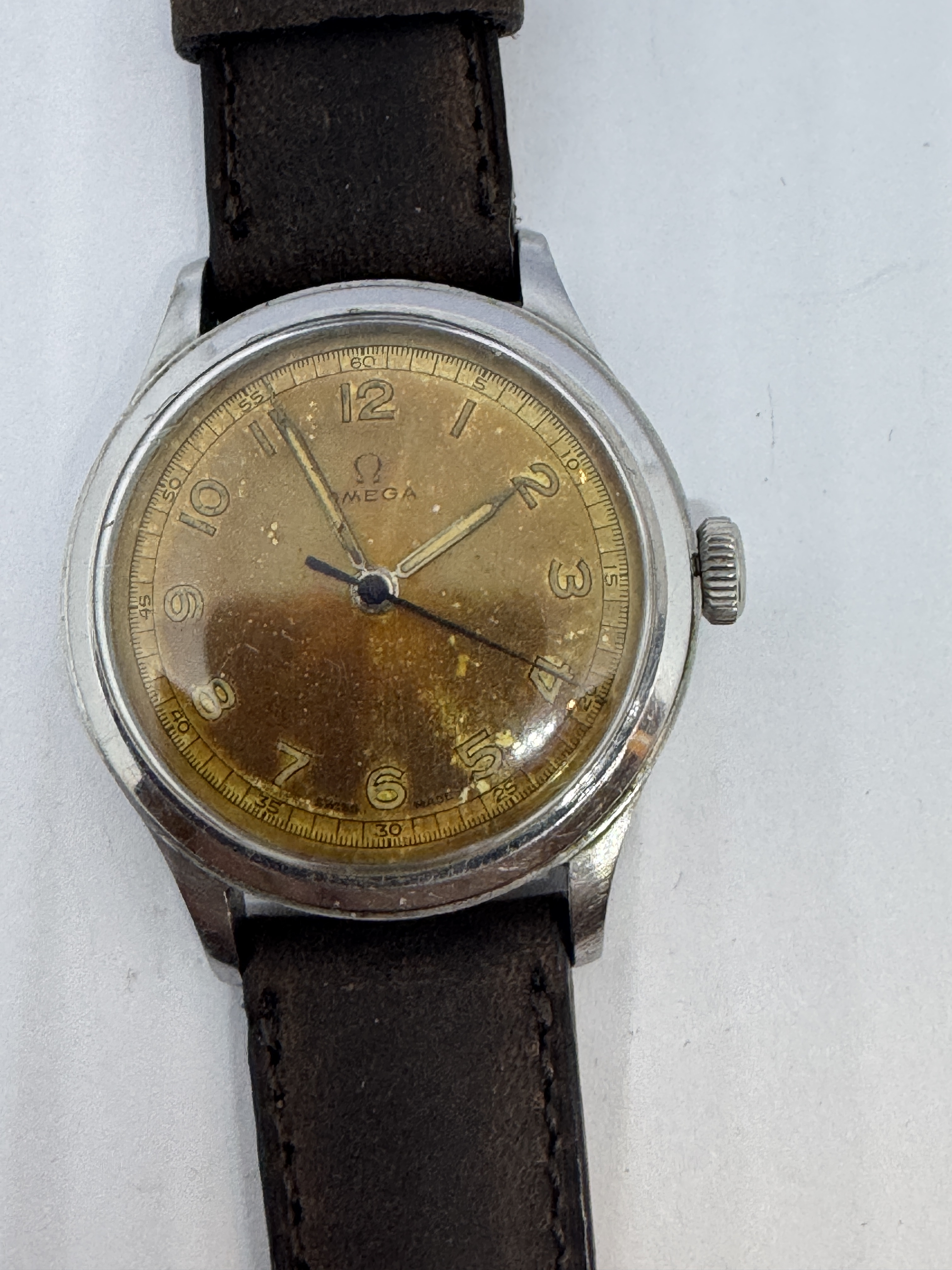 OMEGA - Manual rer bronze color dail,34mm,50th