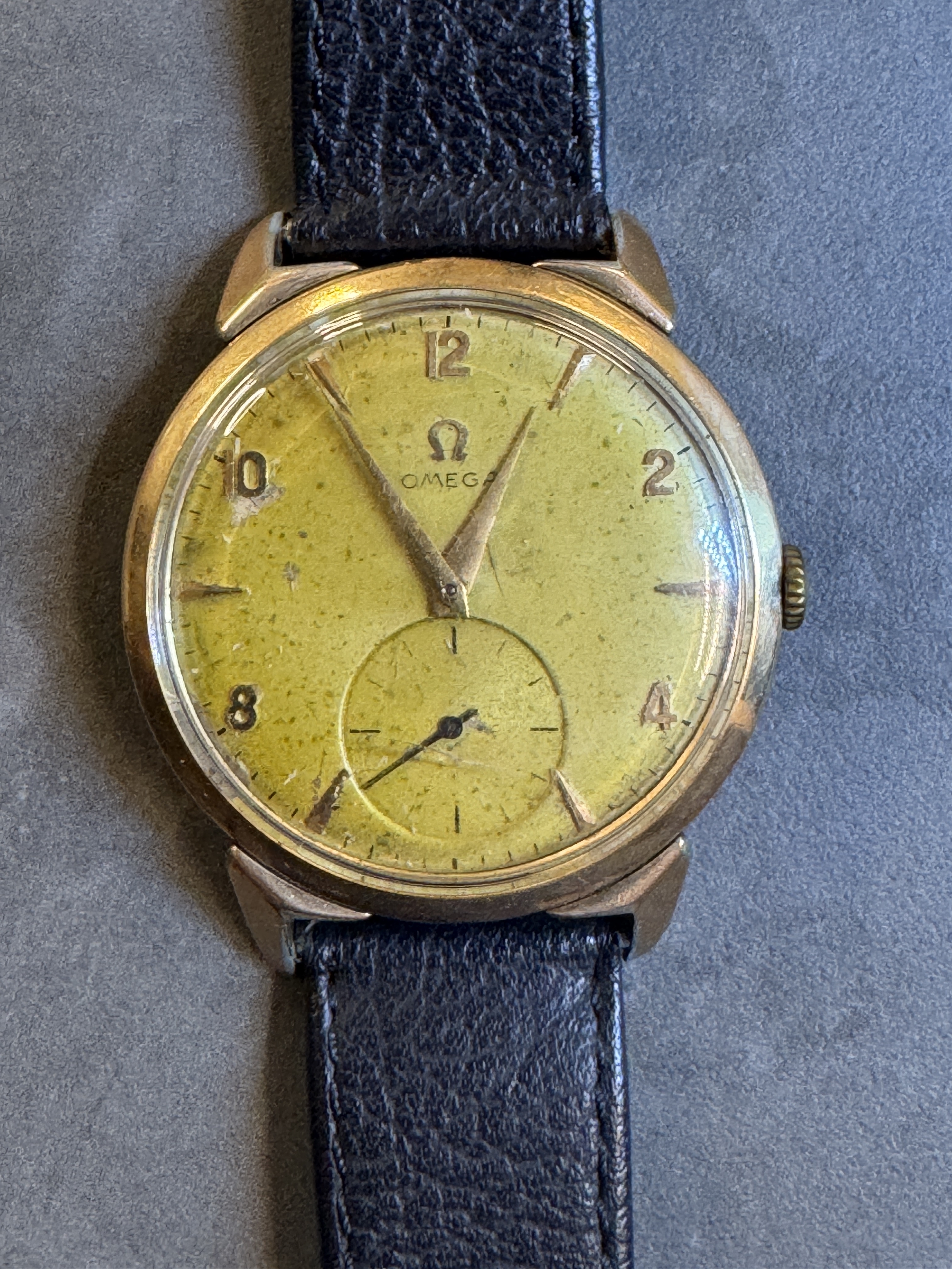 OMEGA - Manual, jumbo 39mm,50th,gold