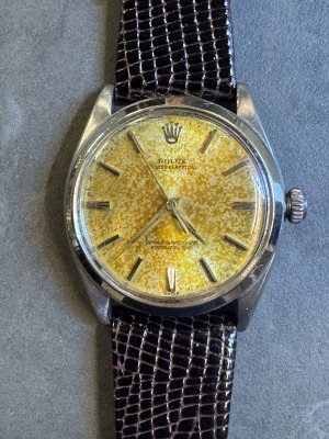 ROLEX - Oyster perpetual, patina dail, 34mm, 50th